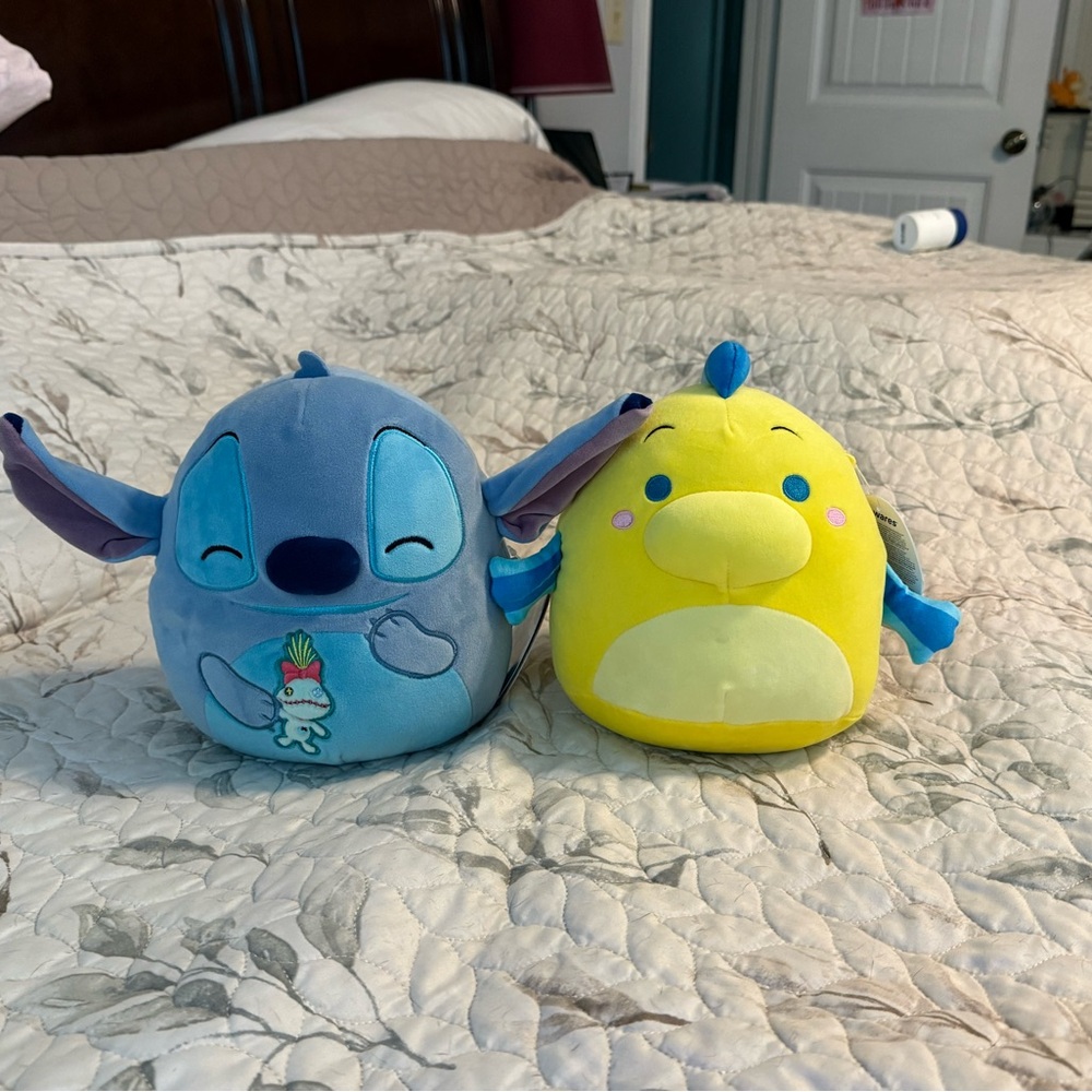 Stitch and Flounder Disney Squishmallows
